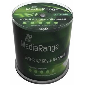 Dischi DVD-R MediaRange MR442 - 4,7GB, 16x, 100 pezzi Dischi DVD-R MediaRange MR442 - 4,7GB, 16x, 100 pezzi
