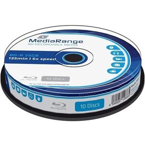 MediaRange MR499 - 25GB 6x Single Layer Blu-ray Disc MediaRange MR499 - 25GB 6x Single Layer Blu-ray Disc