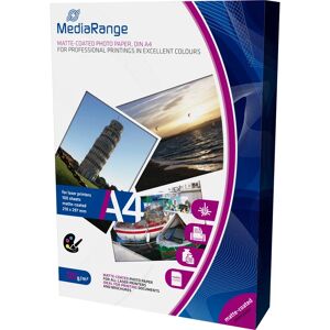 Papier Photo MediaRange MRINK106 A4 Blanc Mat - 120 g/m², Pack de 100 - Publicité Papier Photo MediaRange MRINK106 A4 Blanc Mat - 120 g/m², Pack de 100 - Publicité