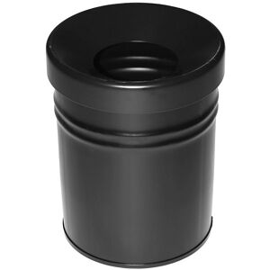Kaiserkraft Cubo de basura autoextinguible - 16L - Acero - Negro Kaiserkraft Cubo de basura autoextinguible - 16L - Acero - Negro