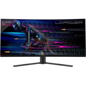 Monitor Gaming Curvo LC Power LC-M34-UWQHD-165-C - 34" - 3440x1440 Monitor Gaming Curvo LC Power LC-M34-UWQHD-165-C - 34" - 3440x1440