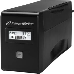 PowerWalker VI 850 LCD UPS - 850 VA, 480 W - Line-Interactive - Musta PowerWalker VI 850 LCD UPS - 850 VA, 480 W - Line-Interactive - Musta