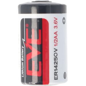 EVE ER14250 1/2 AA Batterie au lithium - 1200mAh, 3.6V, Testé CE EVE ER14250 1/2 AA Batterie au lithium - 1200mAh, 3.6V, Testé CE