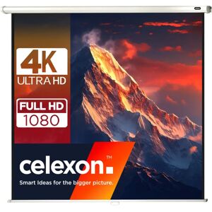 Écran Murale Celexon - 180x180cm - Écran de Projection Manuel - Noir - Publicité Écran Murale Celexon - 180x180cm - Écran de Projection Manuel - Noir - Publicité
