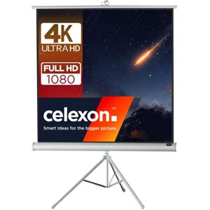 Écran de projection tripode blanc Celexon - 244x244cm - 1:1 Écran de projection tripode blanc Celexon - 244x244cm - 1:1