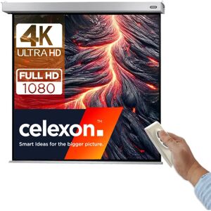 Écran de projection Celexon Motor Professional Plus 120x120cm - Publicité Écran de projection Celexon Motor Professional Plus 120x120cm - Publicité