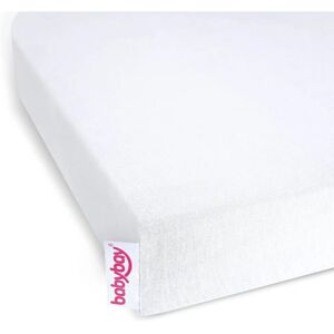 babybay Weiß Jersey Spannbettlaken für Maxi, Midi, Boxspring, Komfort babybay Weiß Jersey Spannbettlaken für Maxi, Midi, Boxspring, Komfort