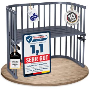 Berceau de Co-sommeil Babybay Maxi pour Jumeaux - Gris - Publicité Berceau de Co-sommeil Babybay Maxi pour Jumeaux - Gris - Publicité