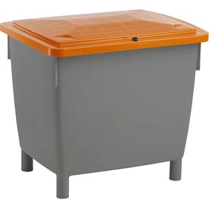 Contenedor rectangular Kaiserkraft - 210L - Gris/Naranja Contenedor rectangular Kaiserkraft - 210L - Gris/Naranja