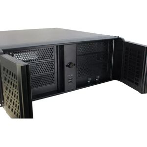 Inter-Tech 4U-4098-S Rack - Black - 4U - ATX - USB Inter-Tech 4U-4098-S Rack - Black - 4U - ATX - USB