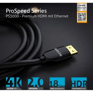 PureLink PS3000-030 HDMI cable - 3m - Black - High Speed 4K HDMI PureLink PS3000-030 HDMI cable - 3m - Black - High Speed 4K HDMI