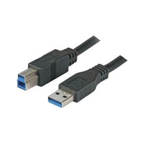 Câble USB M-Cab 3m Type A à Type B - Noir Câble USB M-Cab 3m Type A à Type B - Noir