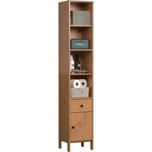 WELLTIME Kall Massivholz Badezimmer-Schrank - 1 Tür, 1 Schublade WELLTIME Kall Massivholz Badezimmer-Schrank - 1 Tür, 1 Schublade