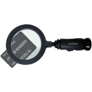 Lente d'ingrandimento Kunzer 7LL01 - 90mm, LED, Nera Lente d'ingrandimento Kunzer 7LL01 - 90mm, LED, Nera
