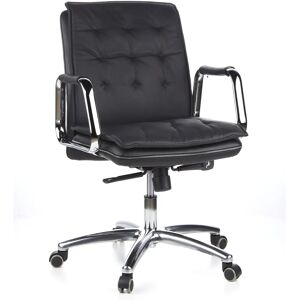 hjh OFFICE Villa 10 Chaise de Bureau - Cuir Noir Ergonomique - Publicité hjh OFFICE Villa 10 Chaise de Bureau - Cuir Noir Ergonomique - Publicité