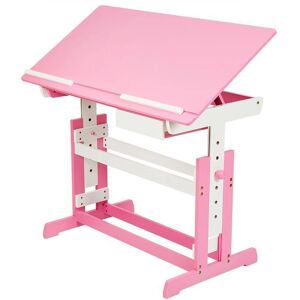 Tectake Kids Desk with Drawer - Pink - Kids Desk, Children’s Furniture Tectake Kids Desk with Drawer - Pink - Kids Desk, Children’s Furniture