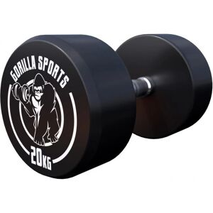 Gorilla Sports 20kg Fast Vikt Dumbbell - Hållbar Golvskydd Gorilla Sports 20kg Fast Vikt Dumbbell - Hållbar Golvskydd