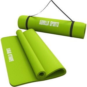 Gorilla Sports Högkvalitativ Yogamatta - 190x60cm Grön Lime Gorilla Sports Högkvalitativ Yogamatta - 190x60cm Grön Lime