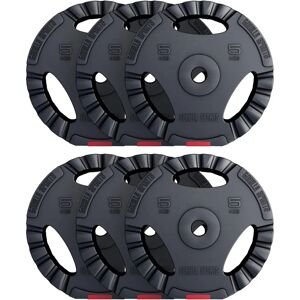 Gorilla Sports Viktskivor - 6x5kg - Svart - Viktskivor Gorilla Sports Viktskivor - 6x5kg - Svart - Viktskivor