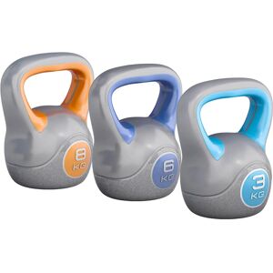 Gorilla Sports Kettlebell Set - 3kg, 6kg, 8kg Fitnesspaket Gorilla Sports Kettlebell Set - 3kg, 6kg, 8kg Fitnesspaket