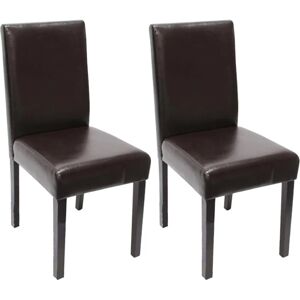 Mendler Set 2x Sedie Littau Pelle Soggiorno Cucina Sala Da Pranzo - ensemble de 2 chaises - Publicité Mendler Set 2x Sedie Littau Pelle Soggiorno Cucina Sala Da Pranzo - ensemble de 2 chaises - Publicité