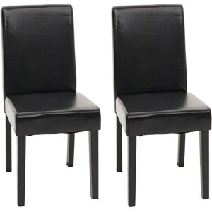 MENDLER - Ensemble 2 chaises Littau Cuir - Chaises de salle à manger MENDLER - Ensemble 2 chaises Littau Cuir - Chaises de salle à manger