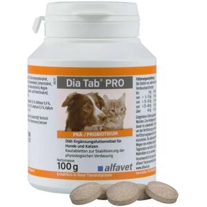 Marke Dia Tab Pro Kautabletten für Hunde & Katzen 100 g - Nahrungsergänzung Marke Dia Tab Pro Kautabletten für Hunde & Katzen 100 g - Nahrungsergänzung