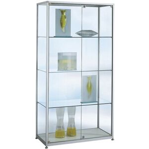 Vitrina Kaiserkraft Plata - Altura 2000mm, 2 Puertas, Estantes Ajustables Vitrina Kaiserkraft Plata - Altura 2000mm, 2 Puertas, Estantes Ajustables