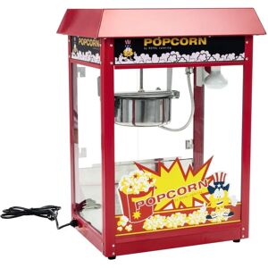 Royal Catering Popcorn Machine Red - 1600W Stainless Steel Royal Catering Popcorn Machine Red - 1600W Stainless Steel