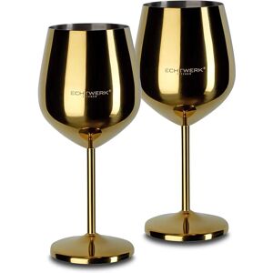 Echtwerk Gold Wine Glass Set - Impact-Resistant, 0.5L Echtwerk Gold Wine Glass Set - Impact-Resistant, 0.5L