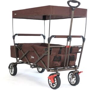 Chariot Pliable FUXTEC - Modèle CT-500 - Marron - Jardin, Plage, Ville - Publicité Chariot Pliable FUXTEC - Modèle CT-500 - Marron - Jardin, Plage, Ville - Publicité