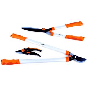 Set de 3 tijeras de jardín premium - FUXTEC FX-SPS3 - ramas, setos Set de 3 tijeras de jardín premium - FUXTEC FX-SPS3 - ramas, setos