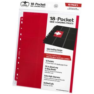 Ultimate Guard Rode 18-Vak Kaartenpagina's - Accessoires voor kaarten Ultimate Guard Rode 18-Vak Kaartenpagina's - Accessoires voor kaarten