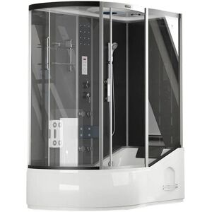 Home Deluxe - Cabina de ducha con bañera allin 2IN1 - Negro Home Deluxe - Cabina de ducha con bañera allin 2IN1 - Negro