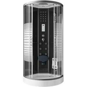 Home Deluxe Black Pearl Cabina Doccia - Pioggia, Idro, LED Home Deluxe Black Pearl Cabina Doccia - Pioggia, Idro, LED