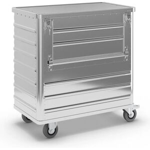 Gmöhling Cărucior de Container din Aluminiu - Pannello Laterale Rabatabil - 355L Gmöhling Cărucior de Container din Aluminiu - Pannello Laterale Rabatabil - 355L