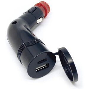 BAAS Cykeldele Dobbelt USB 12V Billader BAAS Cykeldele Dobbelt USB 12V Billader