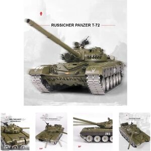 Es-Toys Heng Long RC Char Russe T-72 - Boîtier en métal, échelle 1:16 - Publicité Es-Toys Heng Long RC Char Russe T-72 - Boîtier en métal, échelle 1:16 - Publicité