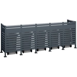 WESTMANN Modell Planum - Moderne Mülltonnenbox für 5 x 240L WESTMANN Modell Planum - Moderne Mülltonnenbox für 5 x 240L