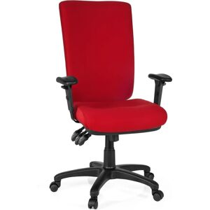 Chaise de Bureau Zenit High - Ergonomique, Réglable, Rouge - Publicité Chaise de Bureau Zenit High - Ergonomique, Réglable, Rouge - Publicité