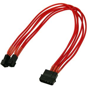 Nanoxia Stromkabeladapter - 3-Pin zu 4-Pin Lüfter - 0,3 m Rot Nanoxia Stromkabeladapter - 3-Pin zu 4-Pin Lüfter - 0,3 m Rot