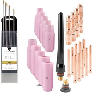 Accesorios WIG STAHLWERK - Juego de piezas de desgaste para antorchas TIG Accesorios WIG STAHLWERK - Juego de piezas de desgaste para antorchas TIG