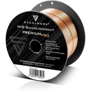Hilo de soldar Stahlwerk CuSi3 1kg - Soldadura MIG de cobre y latón Hilo de soldar Stahlwerk CuSi3 1kg - Soldadura MIG de cobre y latón
