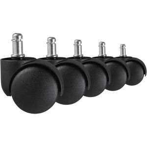 Roulettes pour Chaises de Bureau Amstyle - 11/50mm | Lot de 5 - Publicité Roulettes pour Chaises de Bureau Amstyle - 11/50mm | Lot de 5 - Publicité