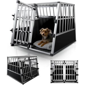 Juskys Boîte de Transport pour Chiens en Aluminium XL - 96×91×70 cm - Boîte robuste - Noire XL - Publicité Juskys Boîte de Transport pour Chiens en Aluminium XL - 96×91×70 cm - Boîte robuste - Noire XL - Publicité