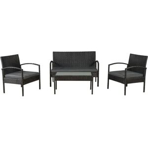 Juskys Trinidad Ensemble de Mobilier de Jardin - Canapé, Chaises & Table - Publicité Juskys Trinidad Ensemble de Mobilier de Jardin - Canapé, Chaises & Table - Publicité