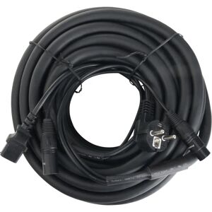 Hybrydowy kabel Pronomic EUIECX-15 - 15m, Schuko i XLR do aktywnych głośników Hybrydowy kabel Pronomic EUIECX-15 - 15m, Schuko i XLR do aktywnych głośników