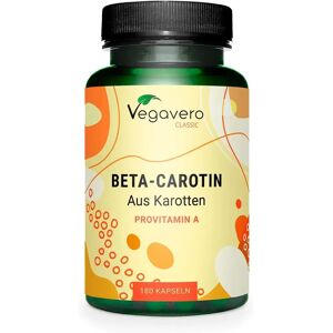 Vegavero Beta Carotene 180 Capsule - Integratore Alimentare Vegavero Beta Carotene 180 Capsule - Integratore Alimentare