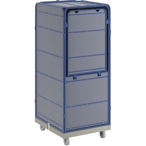 Contenedor rodante SAFE - caja logística - gris - contenedor de transporte Contenedor rodante SAFE - caja logística - gris - contenedor de transporte