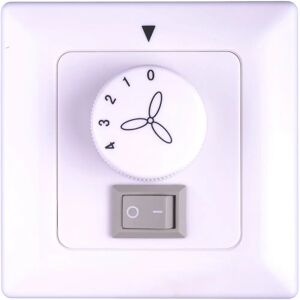 Pepeo Wall control - Surface-mounted White - Wall switch for ceiling fans with light – 85 Pepeo Wall control - Surface-mounted White - Wall switch for ceiling fans with light – 85